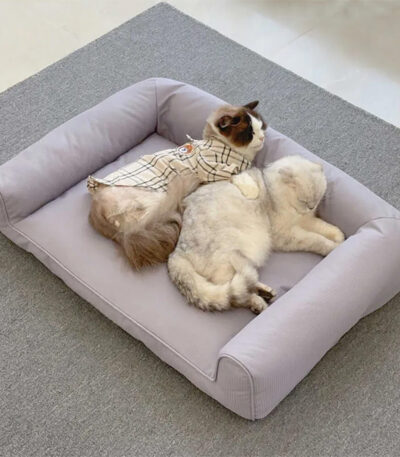 FunnyFuzzyOxfordClothWaterproofDetachableWashableNon SlipOrthopedicDogSofaBed 7