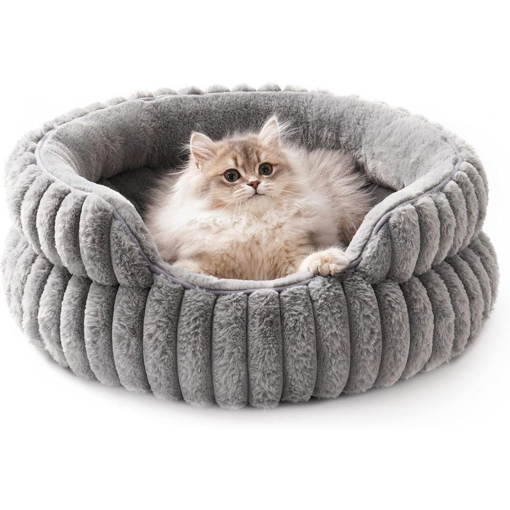 donut cat bed