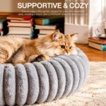 donut cat bed for indoor cats 1