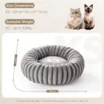 donut cat bed for indoor cats 4