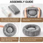 donut cat bed for indoor cats 5 1