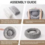 donut cat bed for indoor cats 5