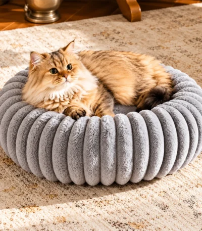 donut cat bed for indoor cats 6 1