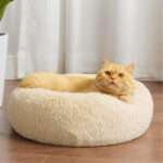 fluffy donut cat bed 6