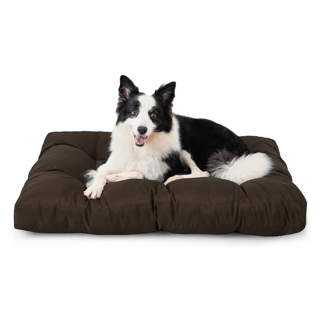 hemp dog bed brown