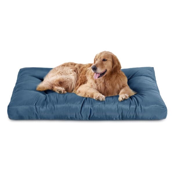 hemp dog bed navy