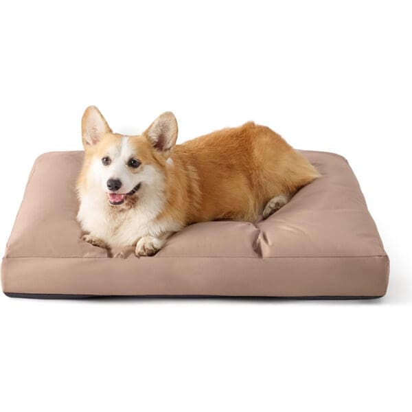 hemp dog bed warm taupe