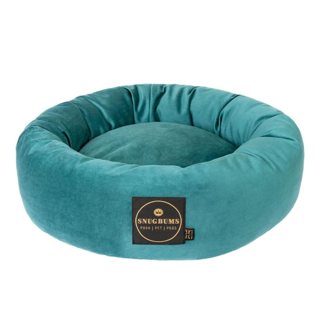 luxury velvet dog bed