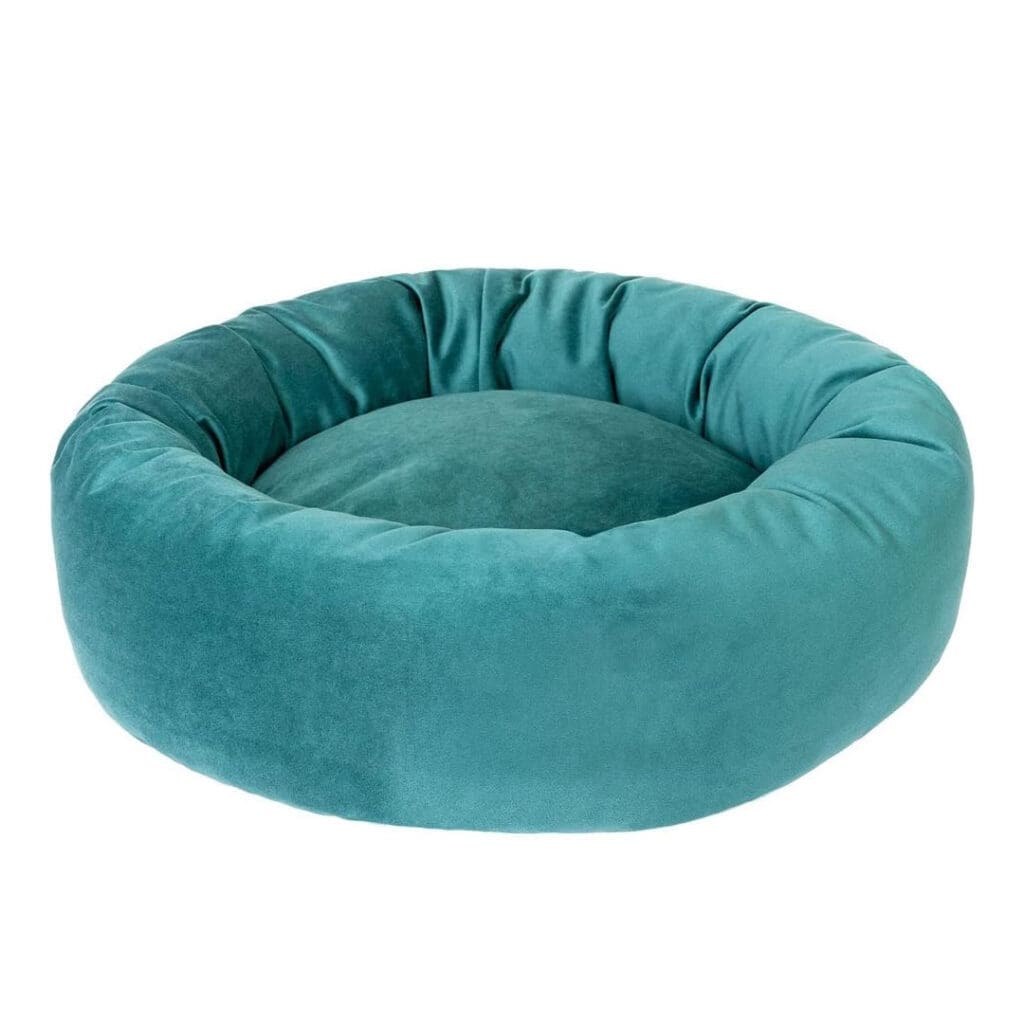 luxury velvet dog bed