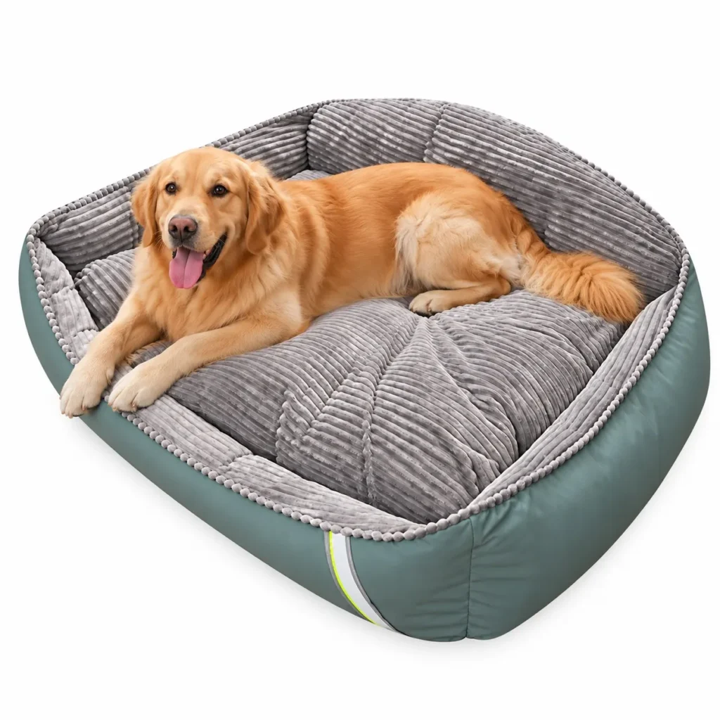 orthopedic dog bed with bolster