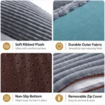 premium orthopedic dog bed bolster