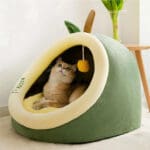 self warming cave cat bed 1