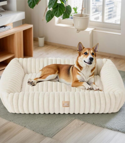washable calming dog bed