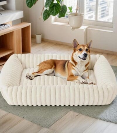 washable calming dog bed