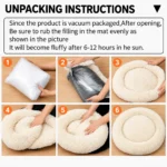 fluffy donut cat bed 4