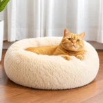 fluffy donut cat bed 6