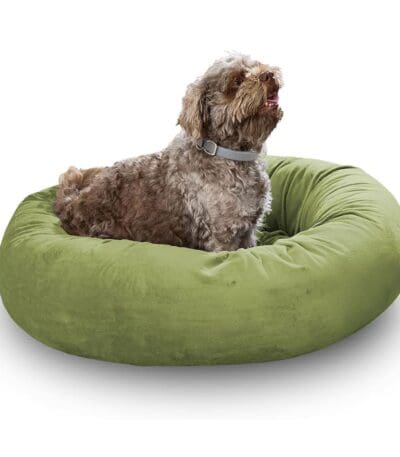 calming nest dog bed green