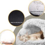 cozy cave cat bed 2