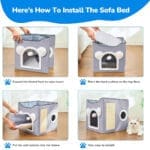 designer cat cave bed 2