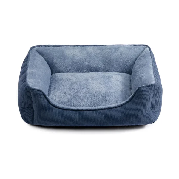 eco friendly dog bed blue grey