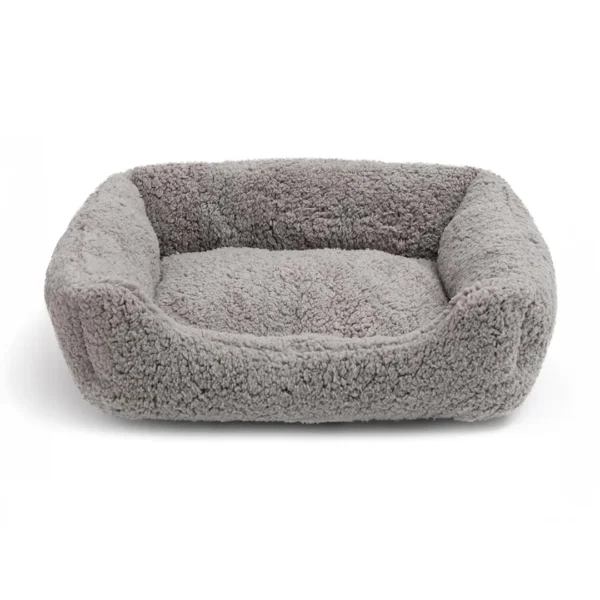eco friendly dog bed light grey