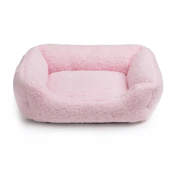 eco friendly dog bed light pink