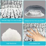 faux fur calming dog bed 1