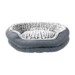 faux fur calming dog bed
