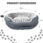 faux fur calming dog bed 4