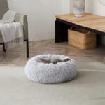 faux fur donut cat bed 4