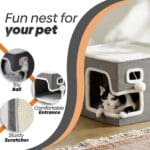 modern cat cave bed 4