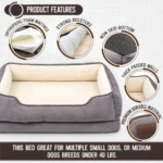 orthopedic dog bed for arthritis 2 3
