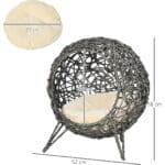 rattan cat cave bed 6