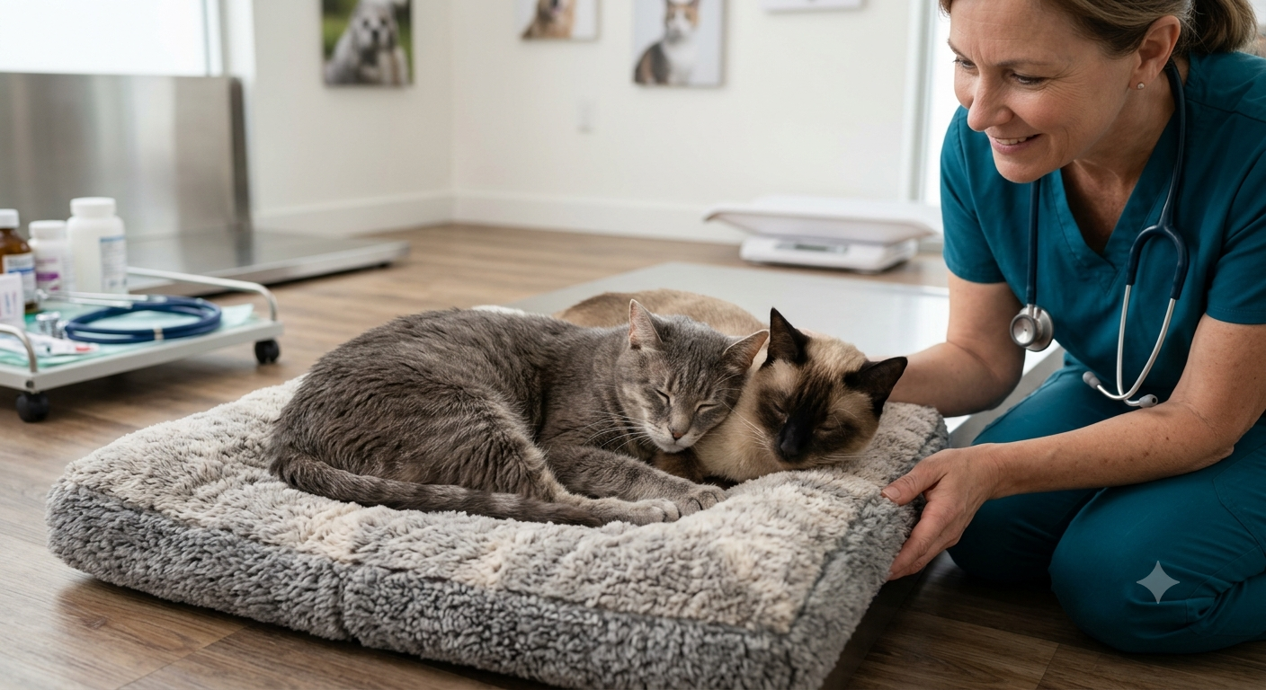 Veterinarians Recommend Self Warming Cat Beds for Senior and Short Haired Cats