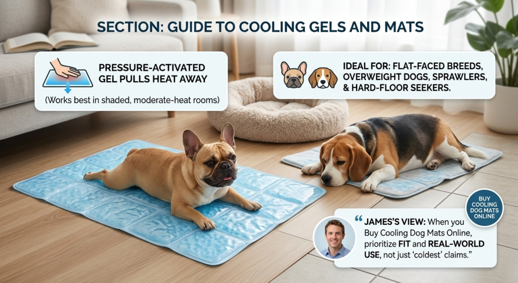 Cooling gels and mats