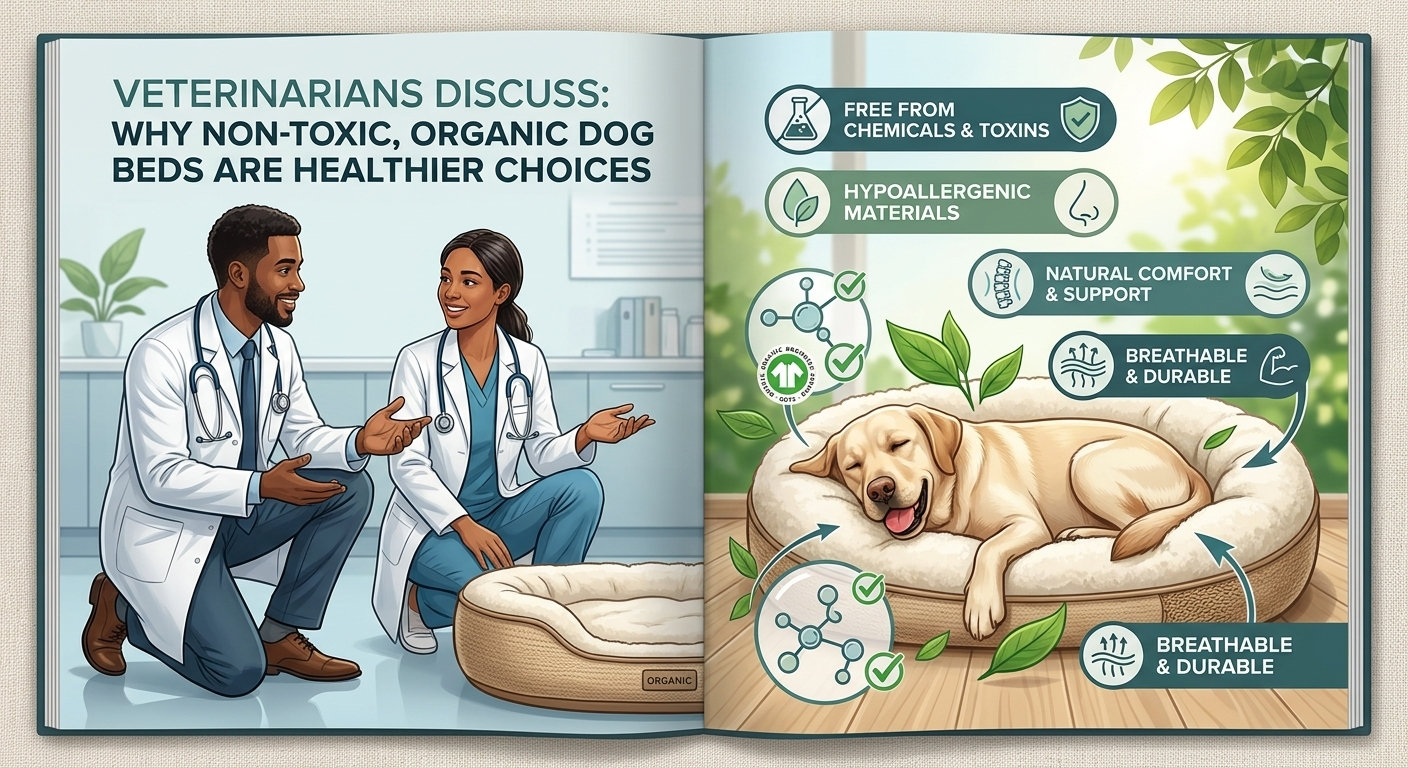 Veterinarians Discuss Why Non Toxic, Organic Dog Beds Are Healthier Choices
