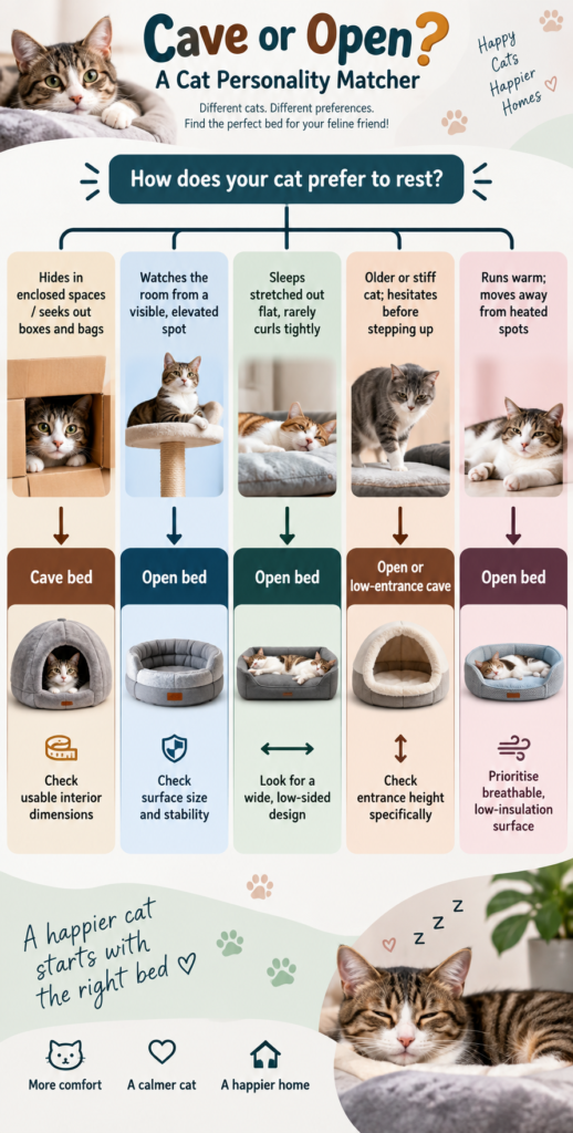 Cave or Open A Cat Personality Matcher