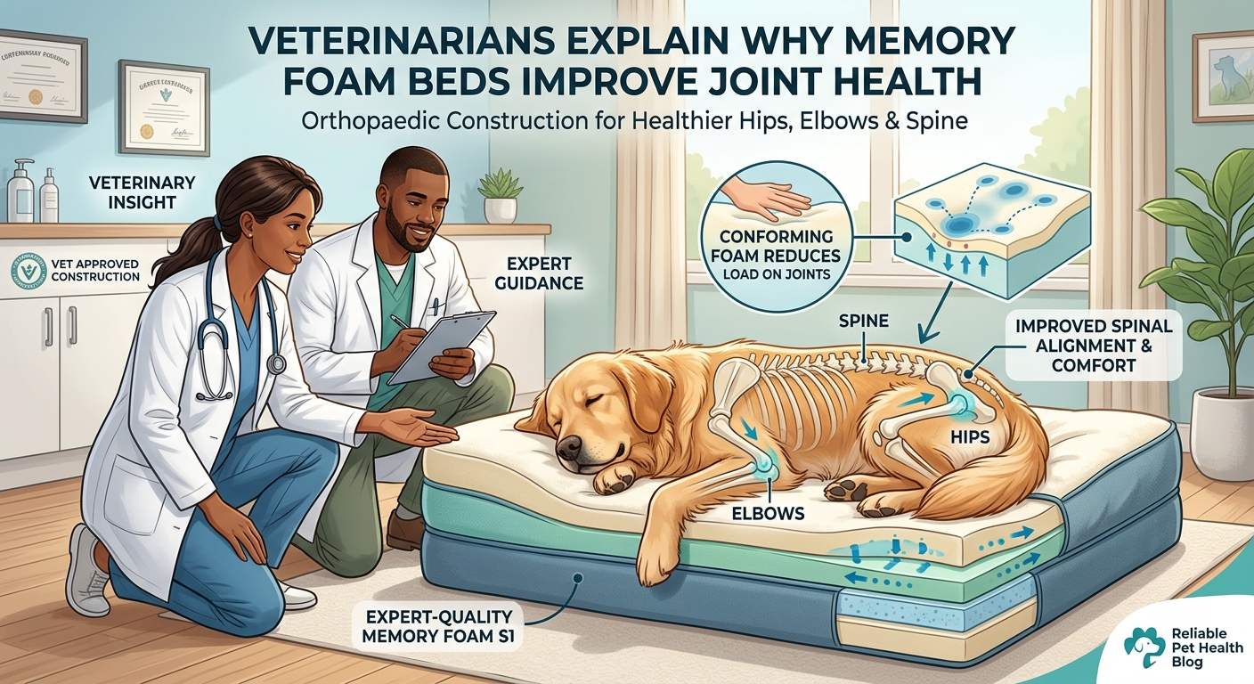 Veterinarians Explain Why Memory Foam Beds Improve Joint Health