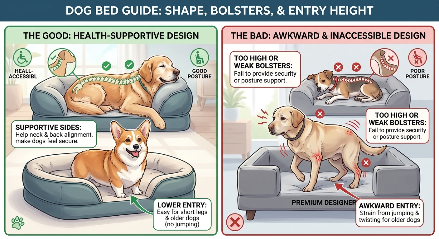 ​Shape, bolsters and entry height