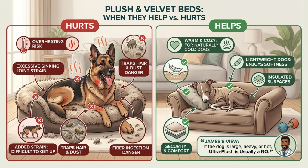 ​When plush and velvet help, and when they hurt