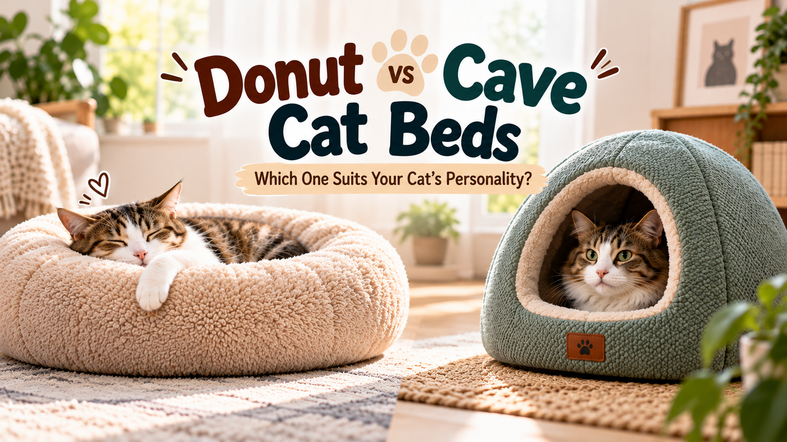 Donut vs Cave Cat Beds