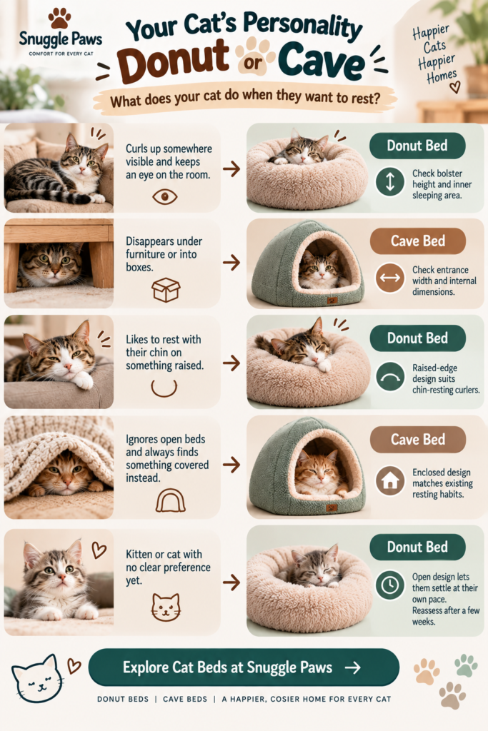Snuggle Paws Cat Bed Personality Guide